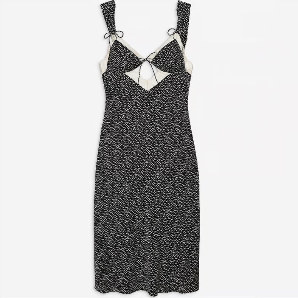 For Love And Lemons Black and White Midi Dress